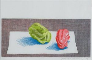 Two Peppers Signed  by David Hockney