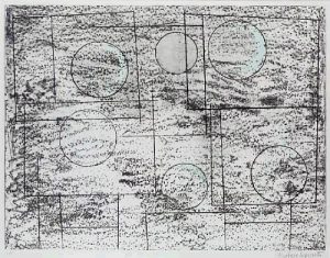 Squares and circles Signed  by Barbara Hepworth