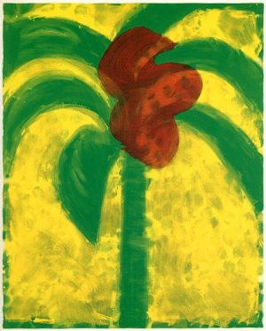 Flowering Palm Signed  by Howard Hodgkin