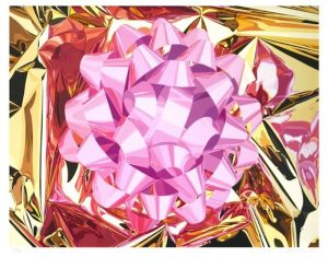 Pink Bow (Celebration series) 2013 Signed  by Jeff Koons